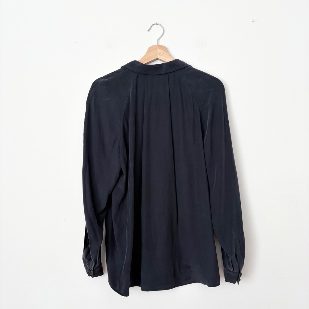 SOLD-FRAME slit wirst silk button up shirt - Picture 8 of 8